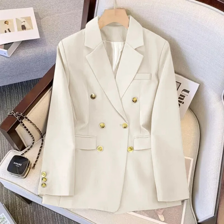 Levoire | Blazer À Double Boutonnage Pour Femmes Blanc