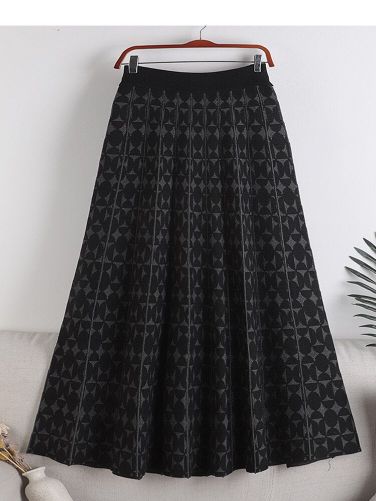 Levoire | Jupe Midi Plissée En Tricot Une taille Gris