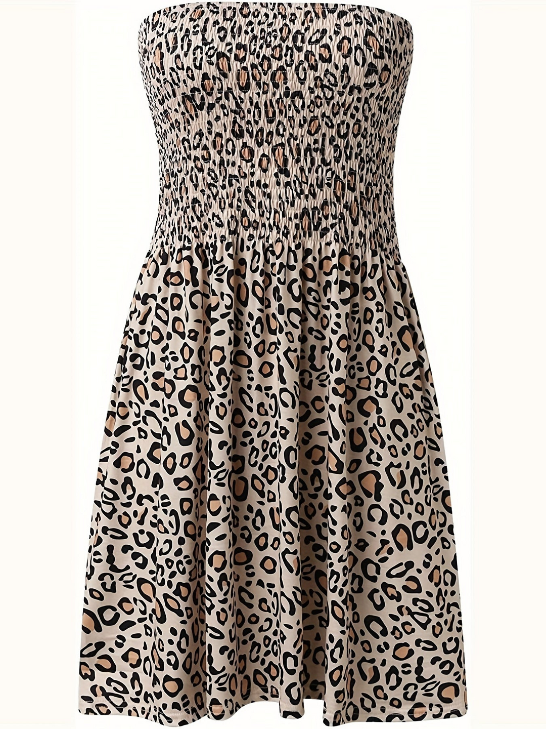 Levoire | Robe Mini d'été tendance pour femmes avec imprimé animal, look audacieux pour les femmes 2XL