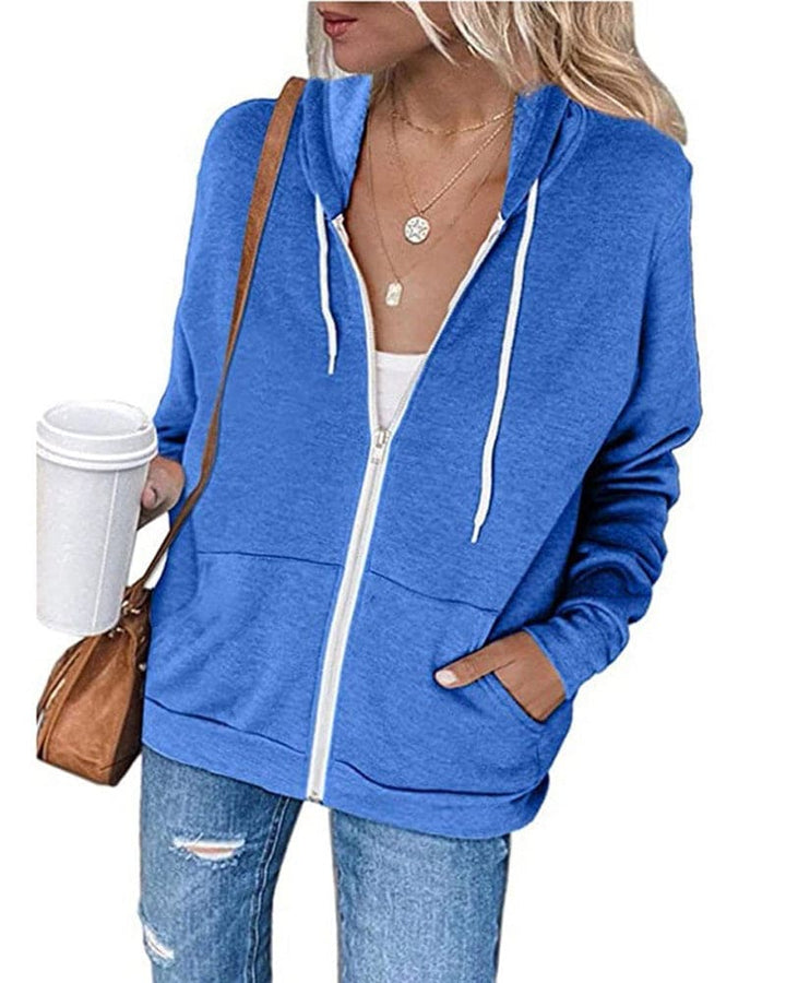 Levoire | Confortable Et Stylé Sweat À Capuche D'Hiver Bleu