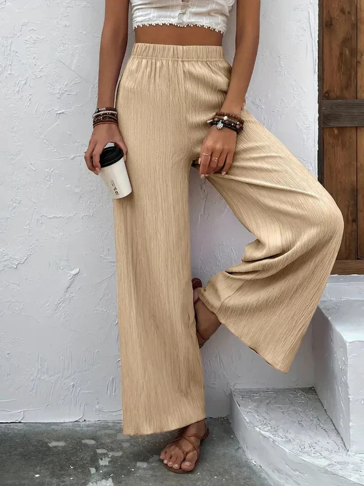Levoire | Pantalon Taille Haute Pour Femmes Beige