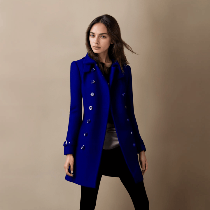 Levoire | Manteau D'Hiver Élégant Pour Femmes Bleu