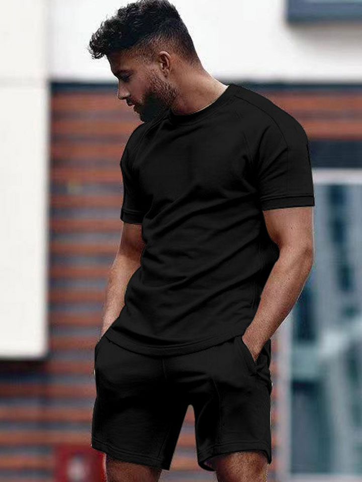 Levoire | Hommes Tenue décontractée Ensemble tendance et confortable pour l'été Noir
