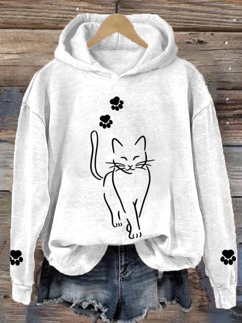 Levoire | Joli Sweat À Capuche Pour Femmes Kitti Blanc