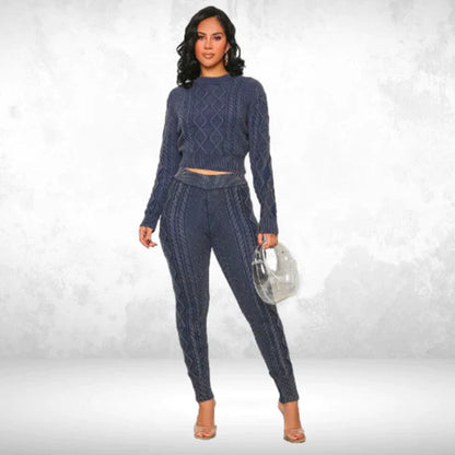 Levoire | Ensemble de pull à deux pièces Bleu