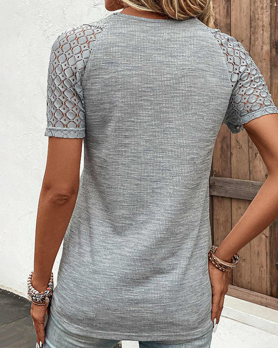 Levoire | Blouse Nouée À Manches Courtes Pour Femmes