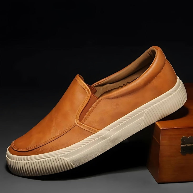 Levoire | Chaussures Slip-on Confortables de Haute Qualité Braun