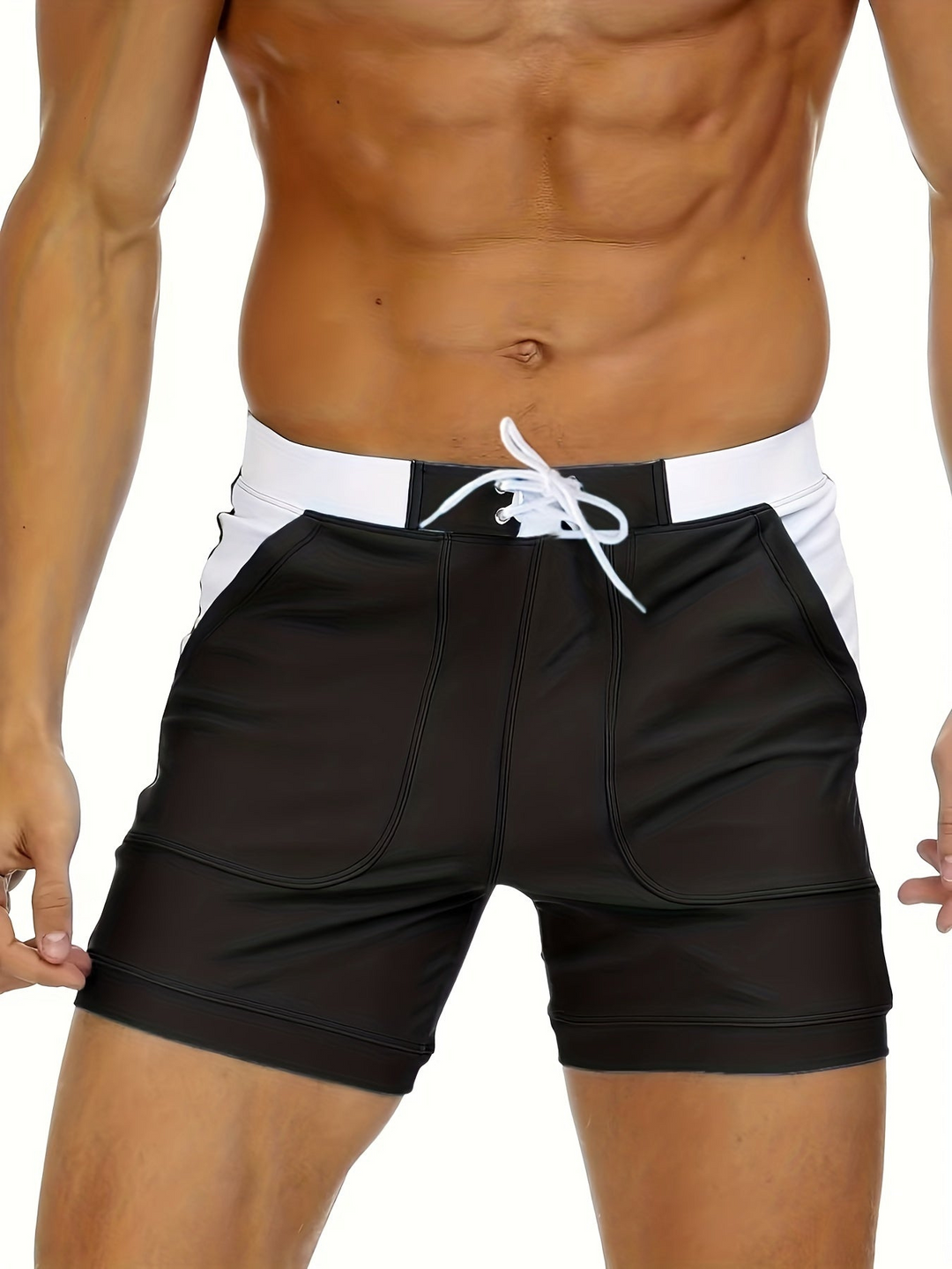 Levoire | Shorts de bain pour hommes à séchage rapide Design léger et respirant Noir