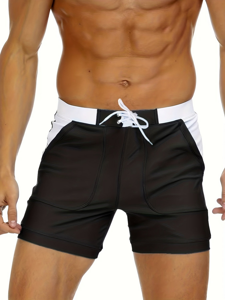 Levoire | Shorts de bain pour hommes à séchage rapide Design léger et respirant Noir
