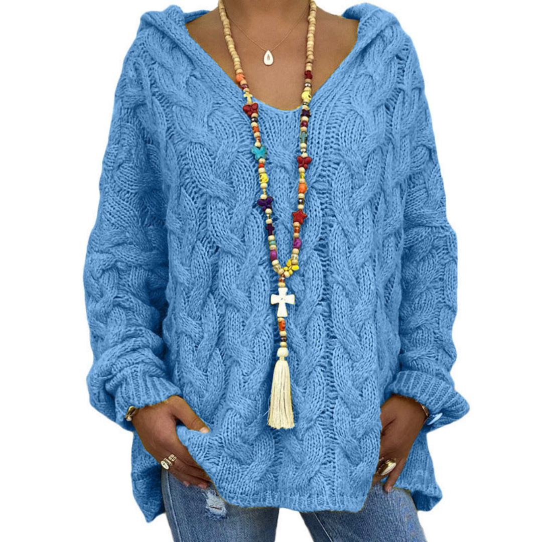 Levoire | Pull à manches longues pour femmes confortable Bleu