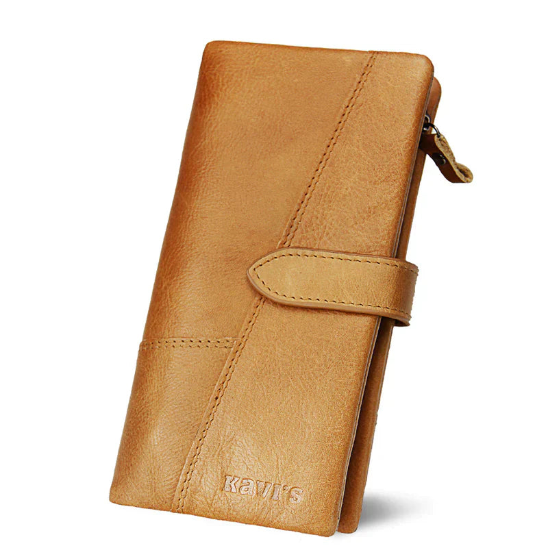 Levoire | Classique Portefeuille En Cuir Rfid Pour Un Voyage En Toute Sécurité Braun