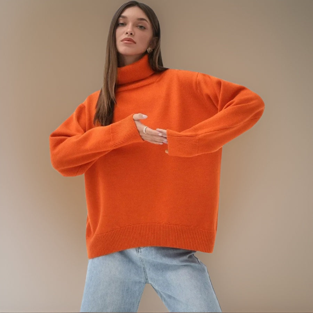 Levoire | Pull à col roulé pour femmes Orange