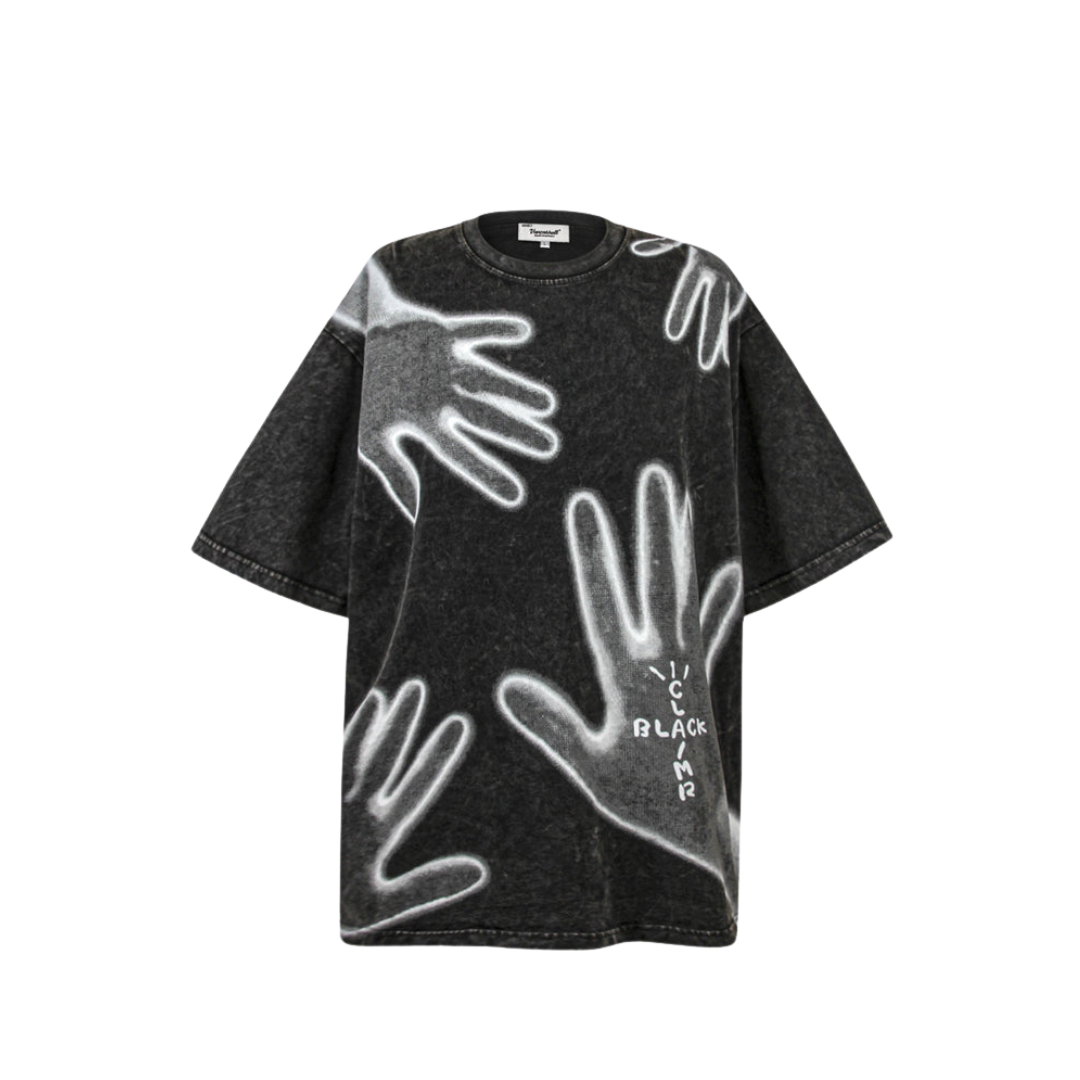 Levoire | Chemise Oversize Imprimee Artistique Hommes Noir