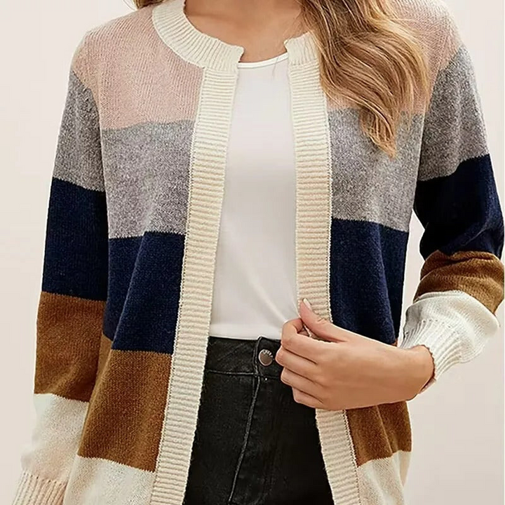 Levoire | Chaud Cardigan Femmes Long Khaki