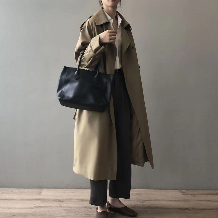 Levoire | Manteau Trench Long Pour Femmes Avec Une Coupe Grande Taille Et Double Boutonnage