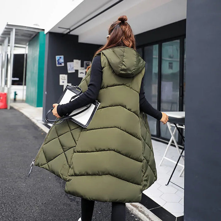 Levoire | Élégante Longue Veste Matelassée Femme