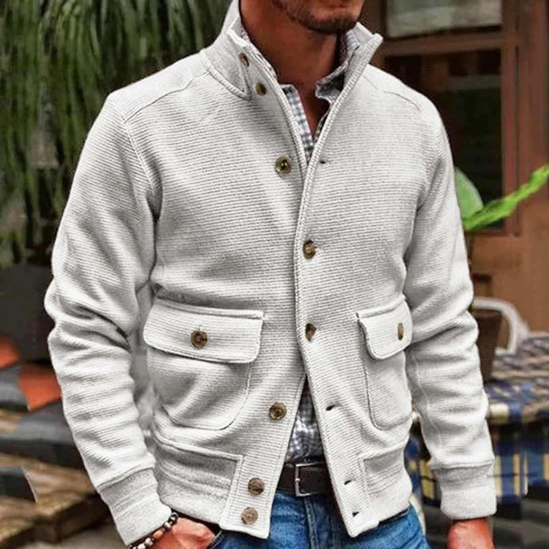 Levoire | Veste Confortable Hommes Chic Blanc