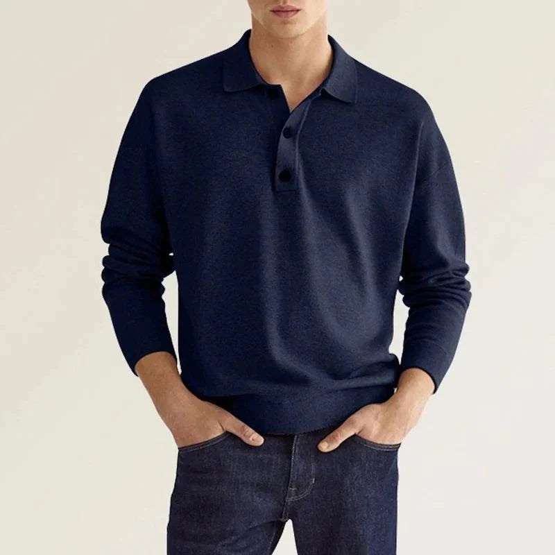 Levoire | Chemise Relaxante Et Officielle À Manches Longues Bleu marine