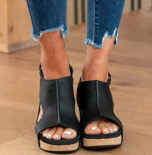 Levoire | Sandales Pour Femmes Orthopédiques Au Design Ergonomique Noir
