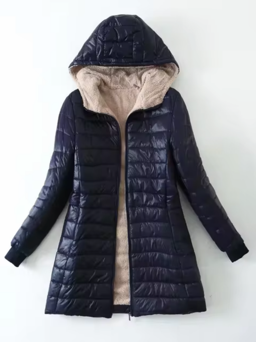 Levoire | Veste Pour Femme Avec Capuche Pour Un Usage Quotidien Bleu Fonce
