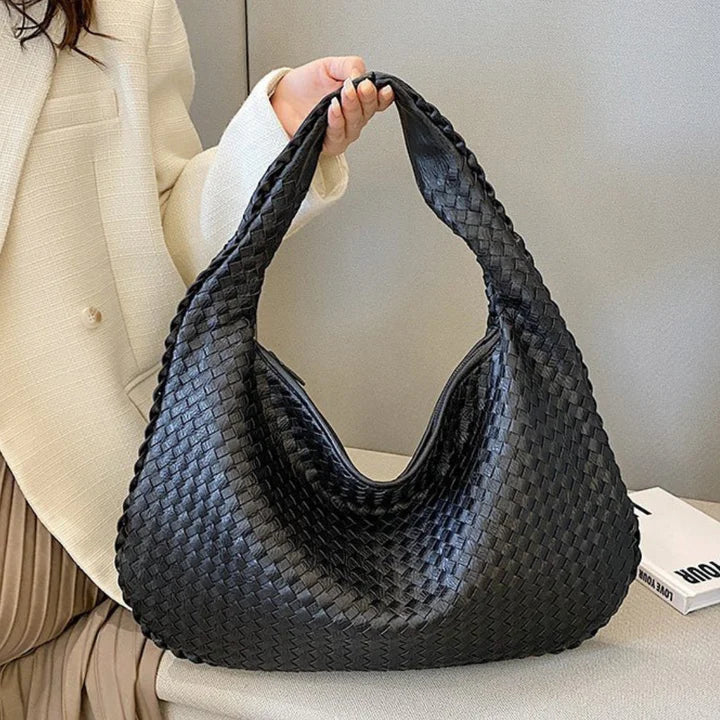 Levoire | Hobo Tressé Pour Femmes Stylé Noir