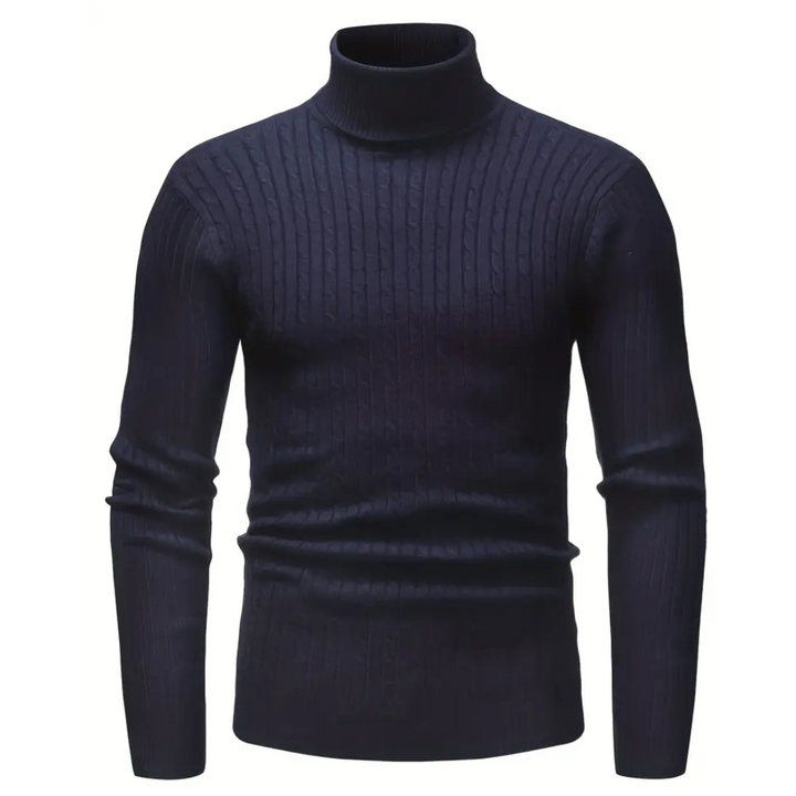 Levoire | Pull à col roulé pour hommes chaud Bleu