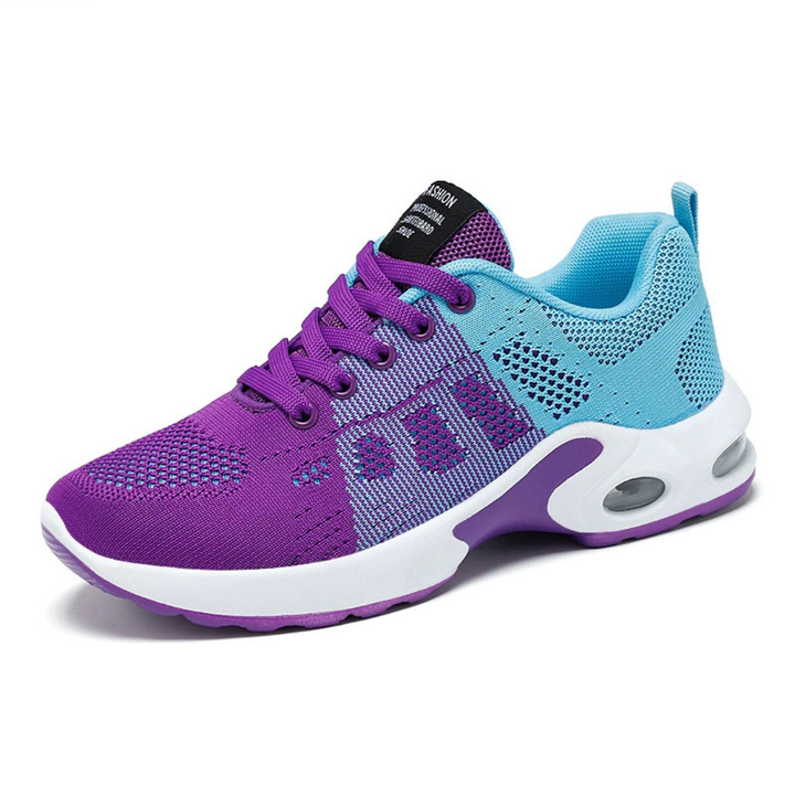 Levoire | Chaussures De Sport Respirantes Avec Semelle Amortissante Pour Femmes Lila Bleu