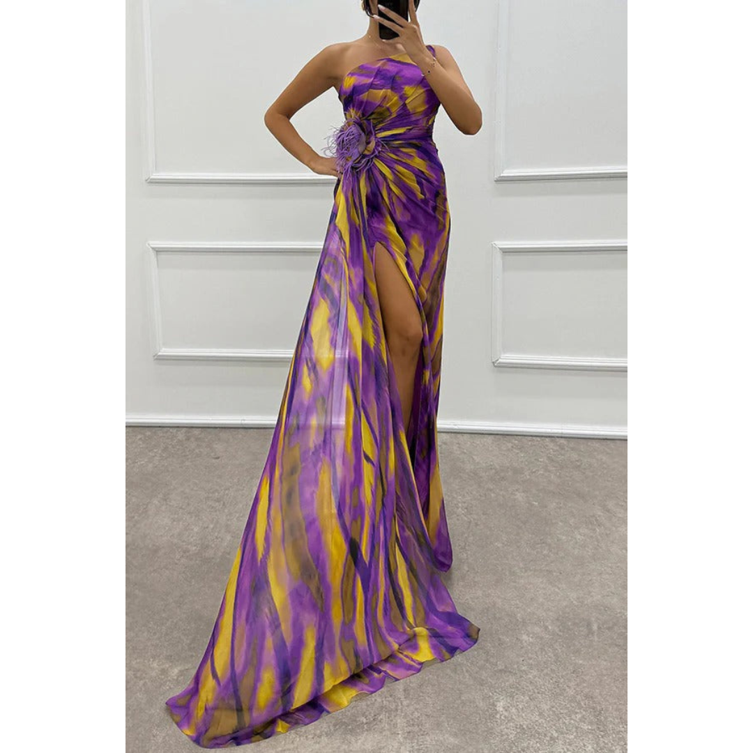 Levoire | Robe D'Invité De Mariage Élégante Et Enveloppante - Maxi Violet