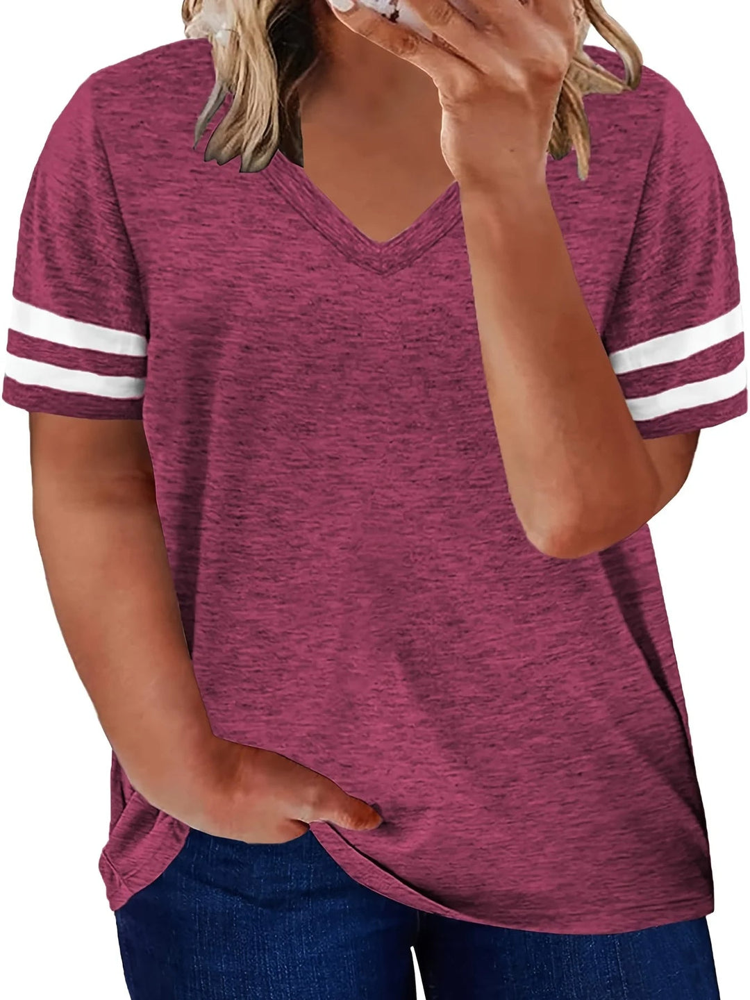 Levoire | Chemise Grande Taille - Décontractée & Élastique Rouge brique