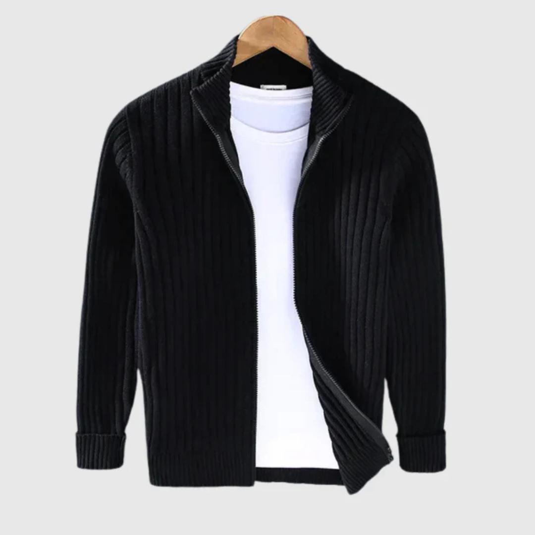 Levoire | Veste tricotée pour hommes chaude Noir