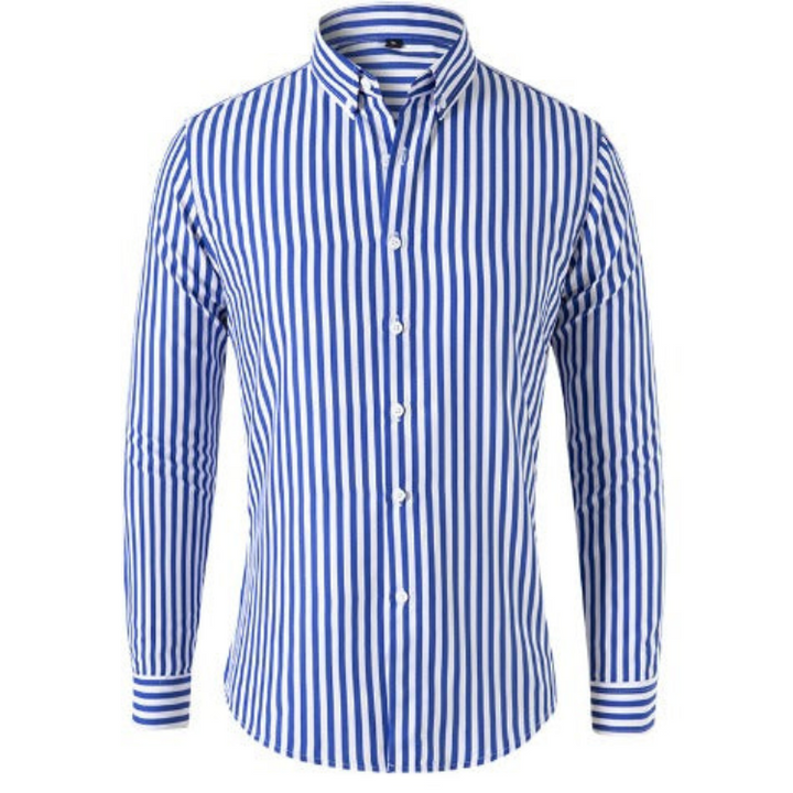 Levoire | Chemise pour hommes tendance et confortable à rayures pour hommes Bleu