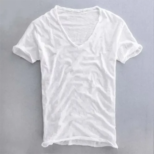 Levoire | T-shirt à manches courtes et décolleté en V décontracté