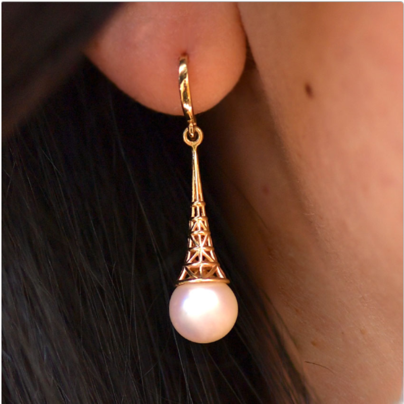 Levoire | Collier De Vin Perles Goutte Boucles D'Oreilles