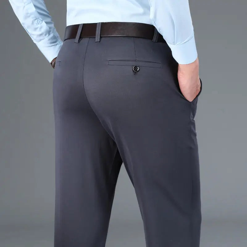 Levoire | Stretch Pantalon Hommes Sit Inconfortable Gris