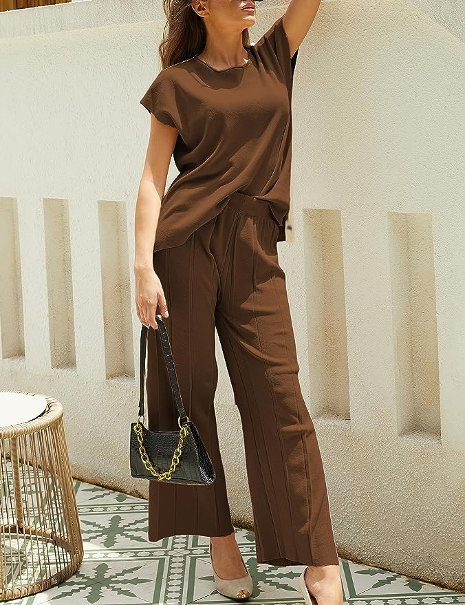 Levoire | Femmes Ensemble Printemps Été Deux Pièces Pantalon Et Haut