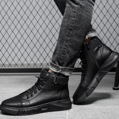 Levoire | Bottes À Lacets Pour - Hommes - Classiques Noir