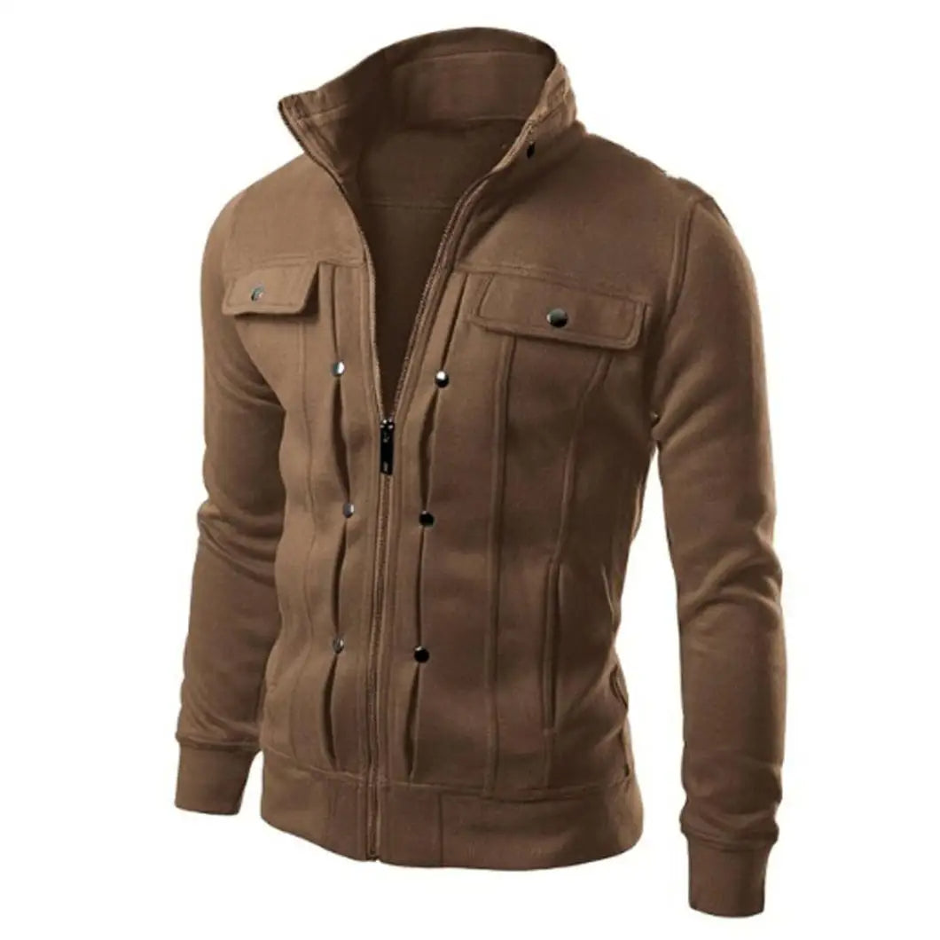 Levoire | Veste À Manches Longues Chaude Avec Zip Braun