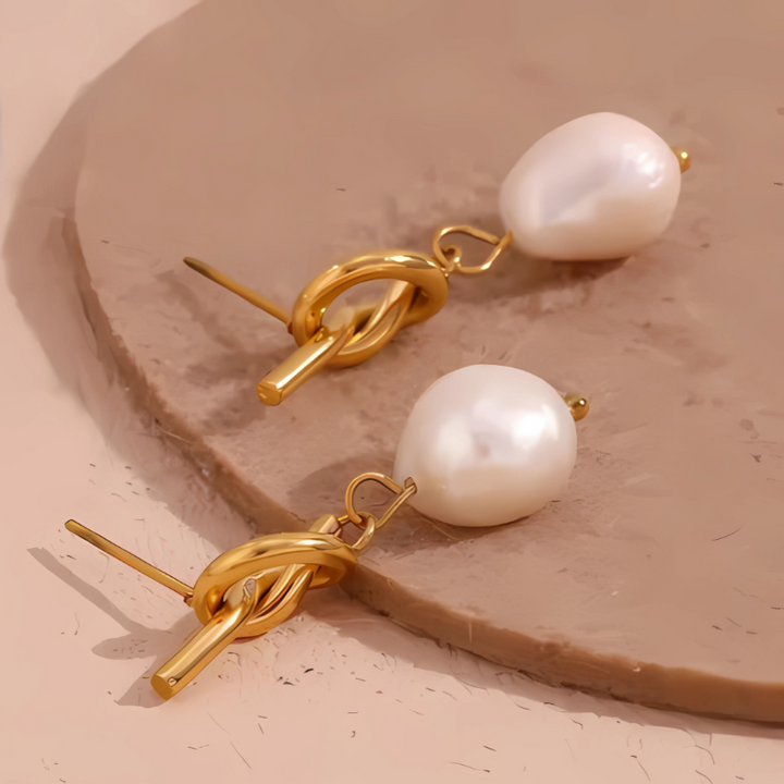 Levoire | Boucles D'Oreilles Baroques Élégantes En Or