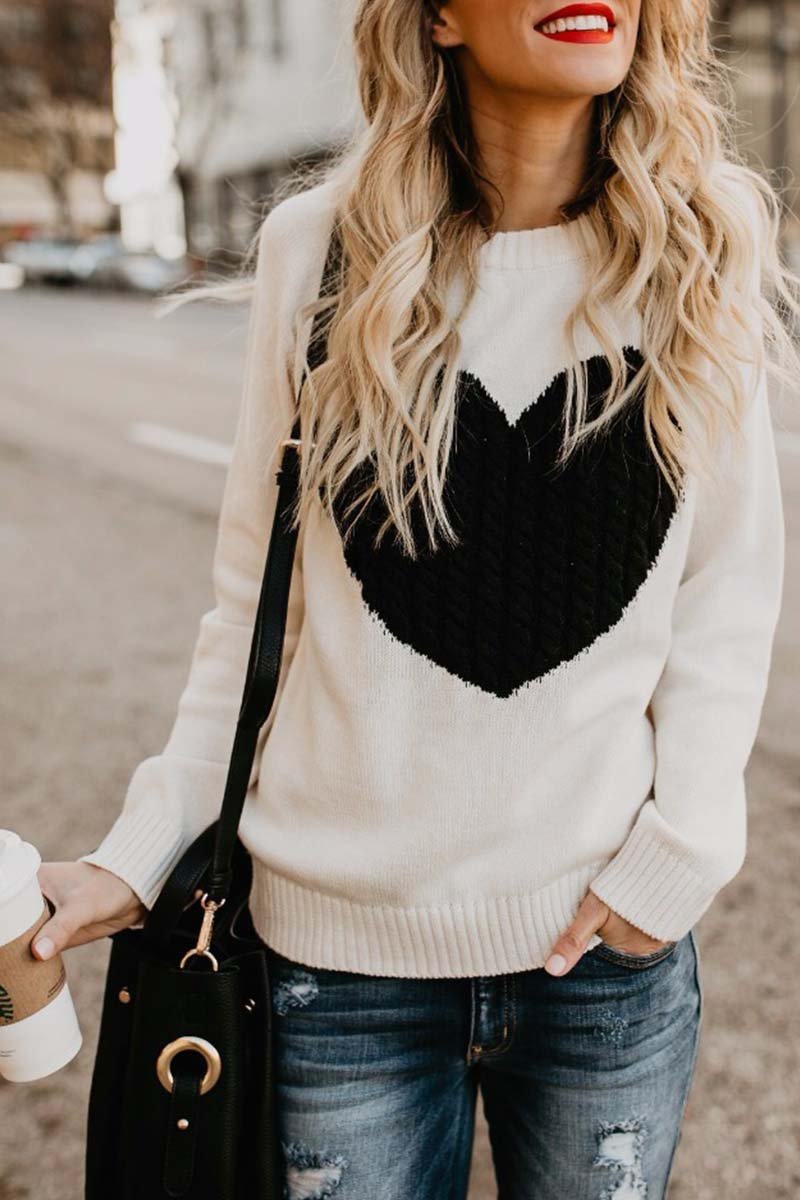 Levoire | Robe en tricot en forme de cœur