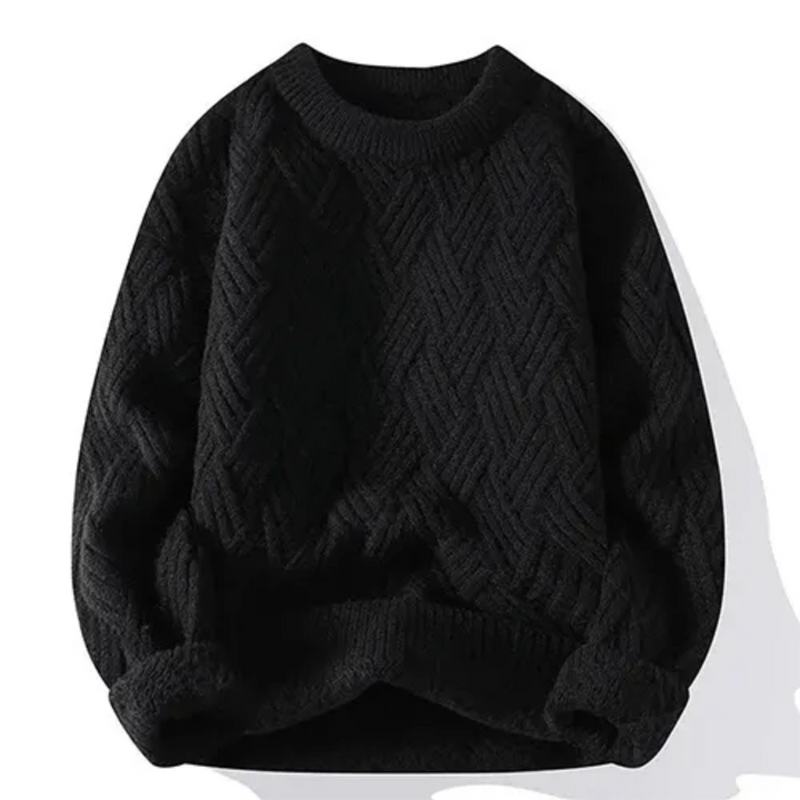 Levoire | Pull homme chaud Noir rétro