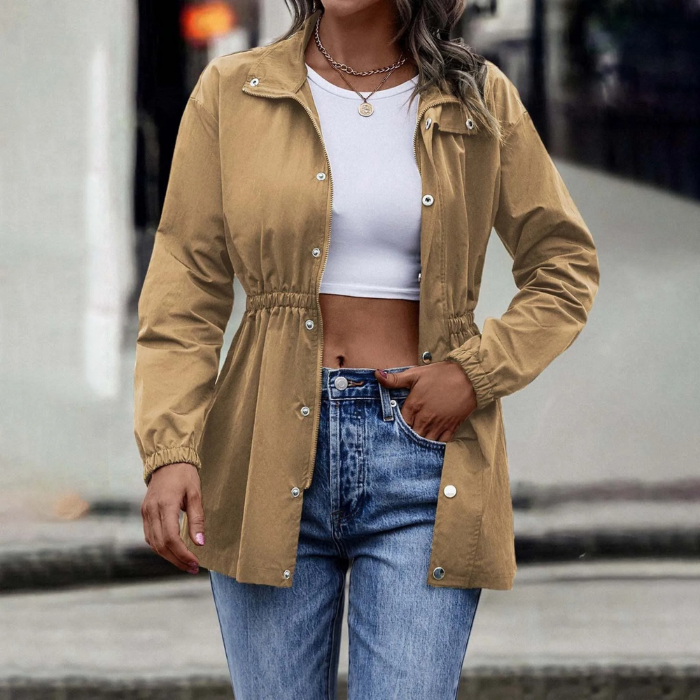 Levoire | Veste D'Été Tendance Weinlese Braun