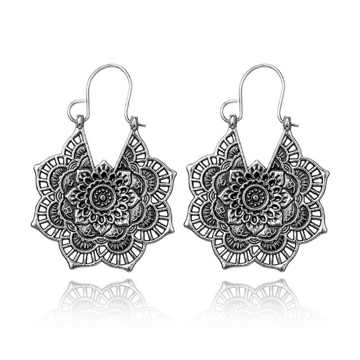 Levoire | Boucles D'Oreilles Mandala Lotus Or Argent