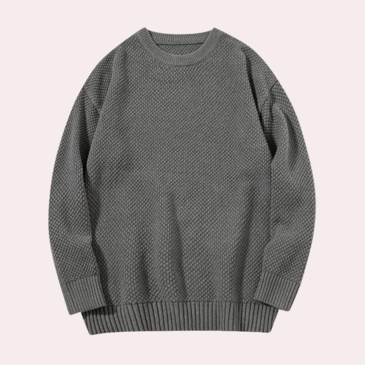 Levoire | Rond Cul Pull FR Hommes Gris