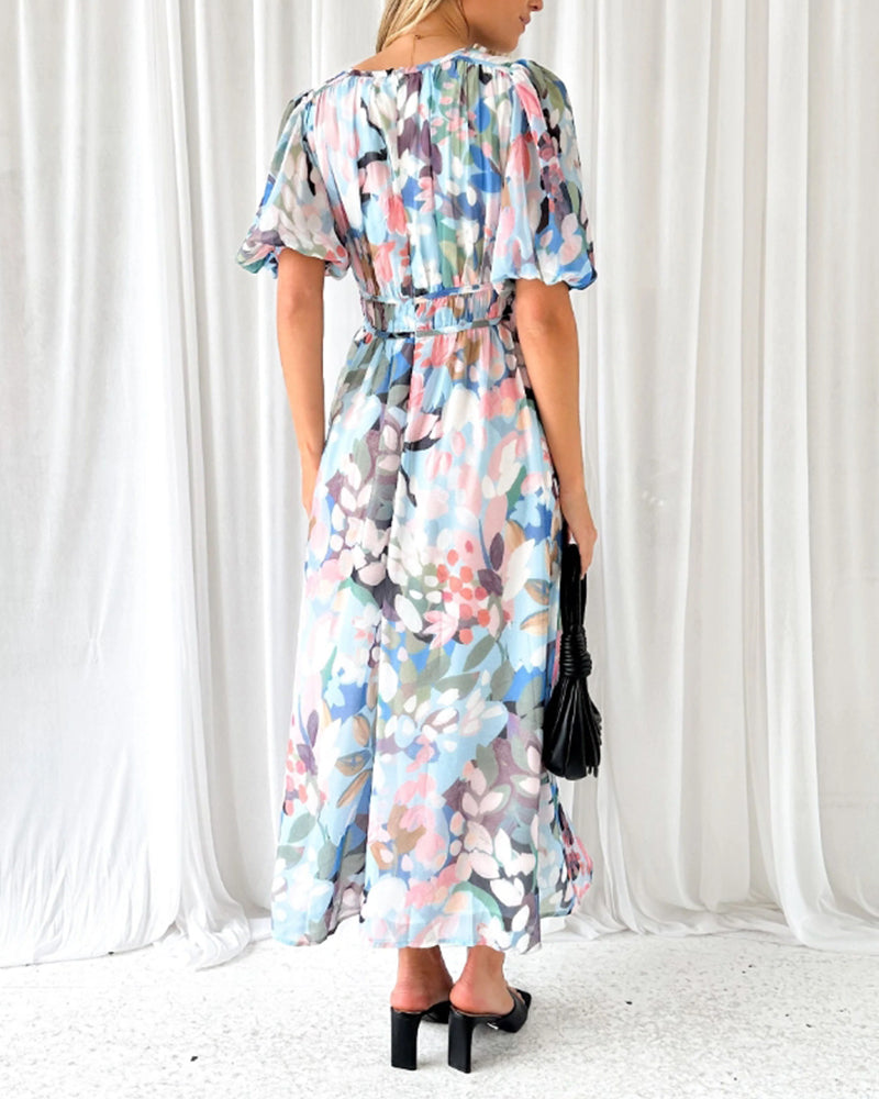 Levoire | Robe Maxi Boho À Fleurs