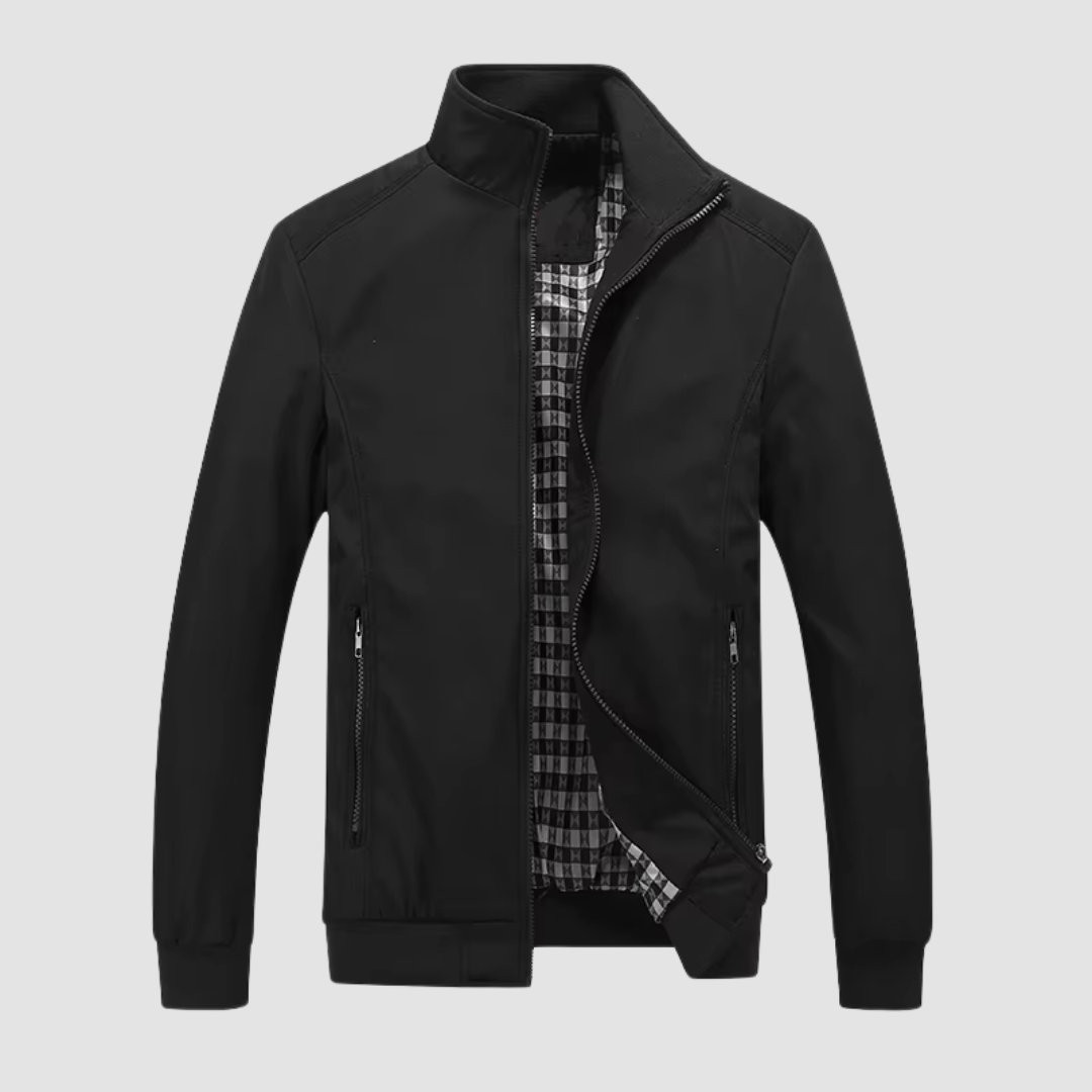 Levoire | Veste Bomber Avec Poches Pour Hommes Noir