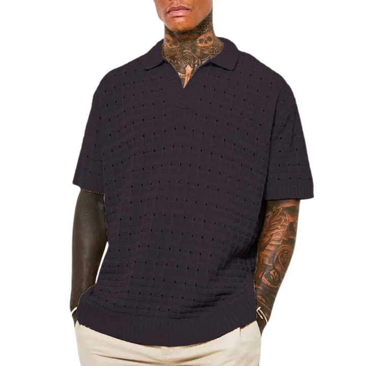 Levoire | Chemise Ademend Elegant Decontracte Hommes Noir