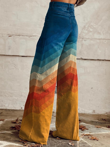 Levoire | Retro Chevron Pantalon Cloche
