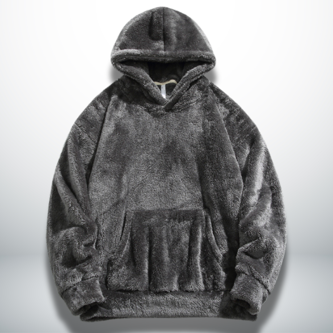 Levoire | Sweatshirt chaud et doux oversize unisexe Gris Foncé