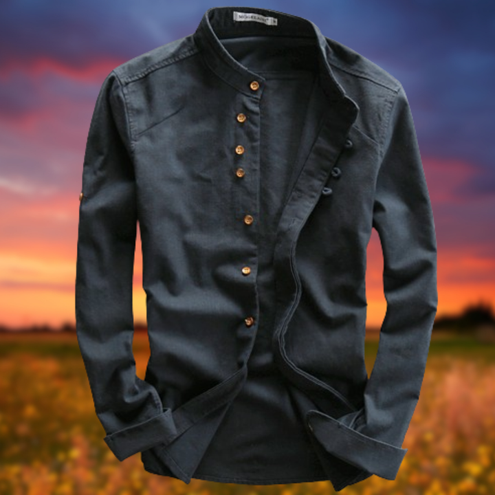 Levoire | Veste légère en mélange de lin Bleu Foncé