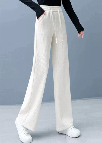 Levoire | Pantalons droits unicolores à jambe large